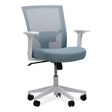 WORKSPACE BY ALERA Mesh Back Fabric Task Chair, Supports Up to 275 lb, 1732211 Seat Height, Seafoam Blue SeatBack ALEWS42B77